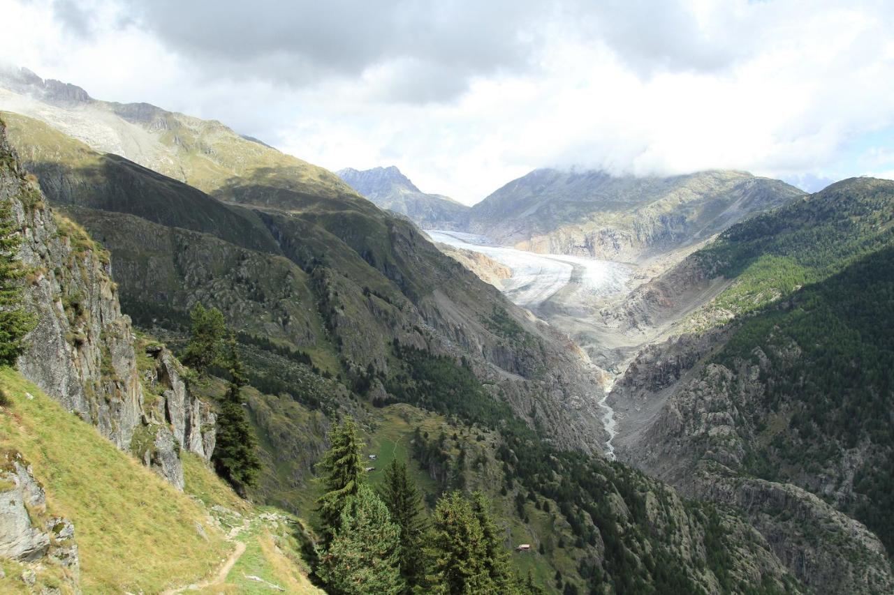 Bergquell Haus A Appartement Blatten bei Naters Buitenkant foto