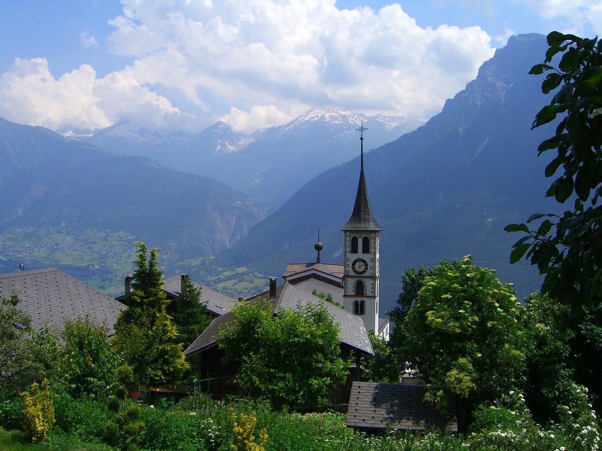 Bergquell Haus A Appartement Blatten bei Naters Buitenkant foto