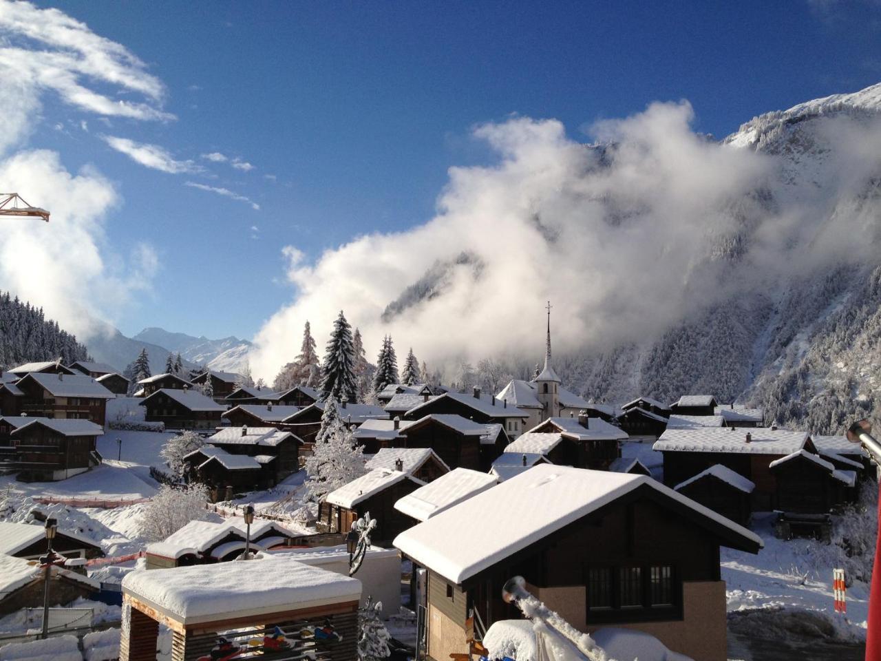 Bergquell Haus A Appartement Blatten bei Naters Buitenkant foto